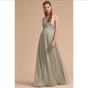 Anthropologie BHLDN Sage Green bridesmaid dress